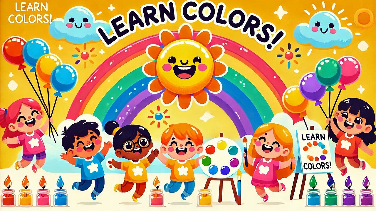 Learn Colors with Fun Kids Song 🎨🎵 | Catchy & Educational Nursery Rhyme for Children