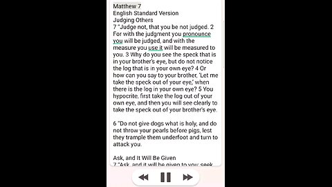 Matthew Chapter 7