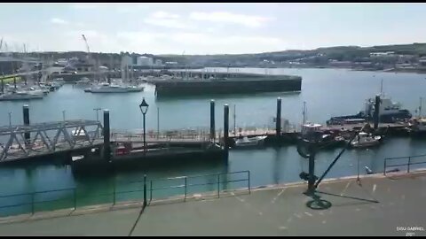 Live from Plymouth. Mayflower Steps, Barbican Area. What a splendid city