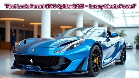 "Ferrari SF90 Spider 2025: The Ultimate Open-Top Experience " #FerrariSF90 #LuxuryCars2025