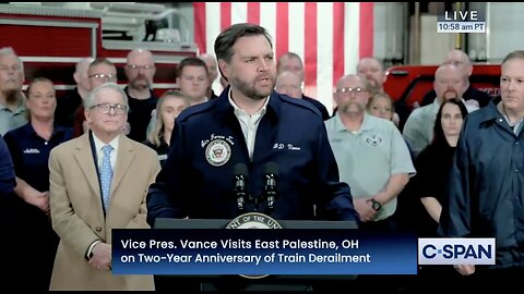 VP Vance Visits East Palestine, Ohio on the 2nd Anniversary of the Train Derailment