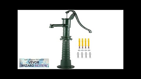 VEVOR Hand Water Pump w/ Stand 15.7 x 9.4 x 51.6 inch Review