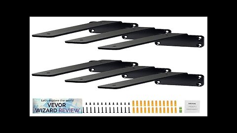 VEVOR Shelf Bracket 6”L x 4”W x 1.6”H 6 Pcs Heavy Duty Review