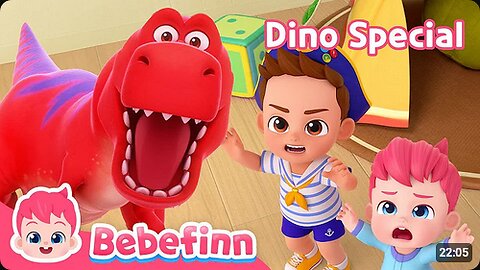 Dino Finger and The Dino World Song Series CompilationㅣBebefinn Nursery Rhymes for Kids