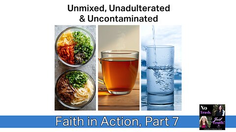 Unmixed, Unadulterated, & Uncontaminated - Faith in Action Part 7