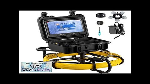 VEVOR Sewer Camera 150FT 9" Screen Pipeline Inspection Camera with DVR Function Review