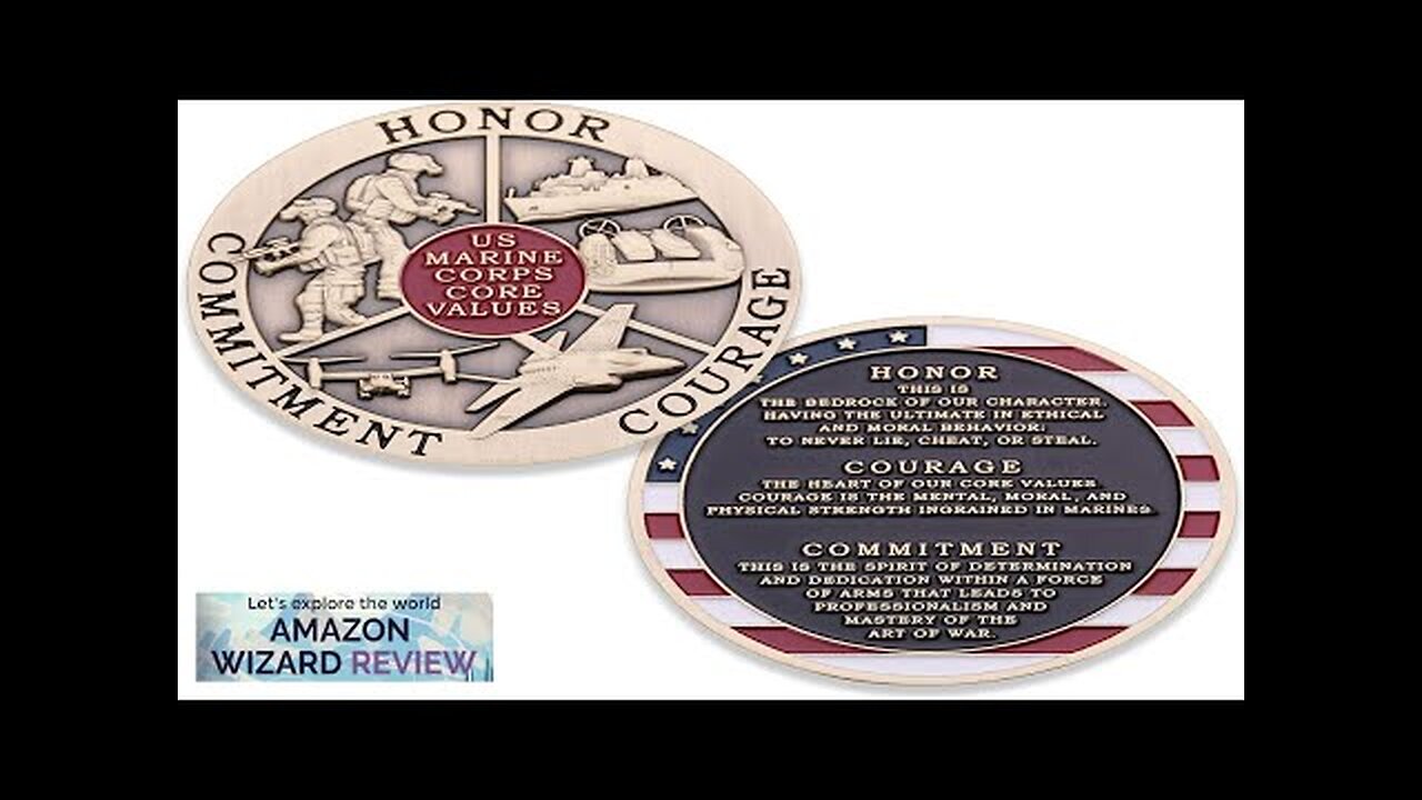 Marine Corps Core Values Challenge Coin USMC Challenge Coin Amazing Review