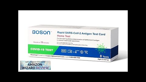 Rapid SARS-CoV-2 Antigen Test Card 1 Pack 8 Tests Total FDA EUA Review