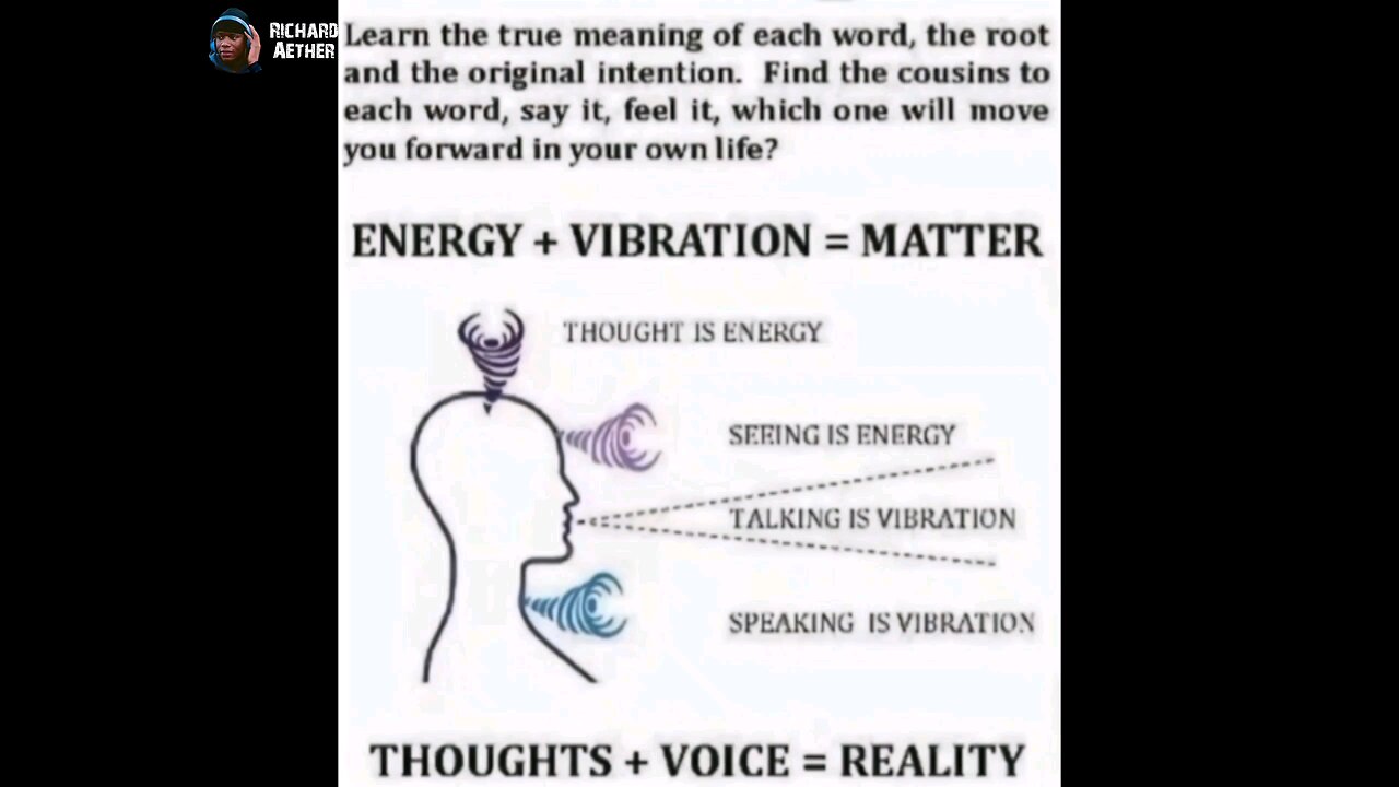 Richard Aether | Your words are wave frequencies that can be programmed