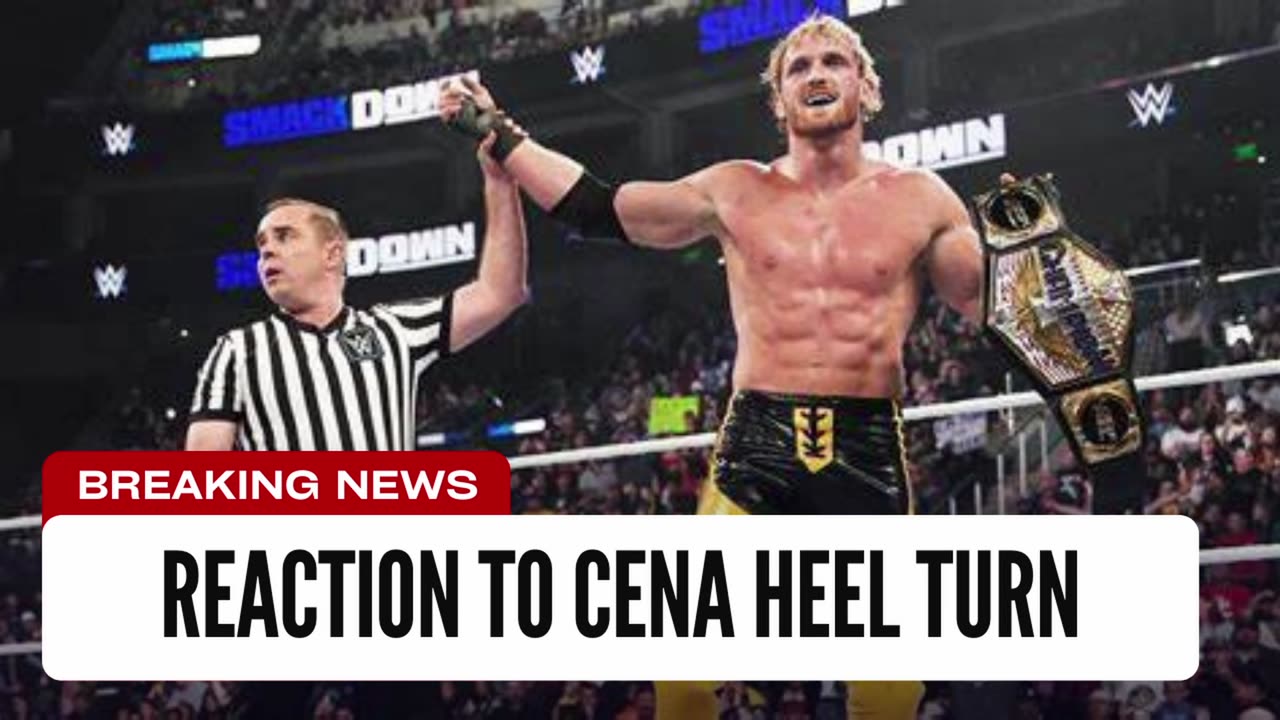 Logan Paul Reaction To Cena Heel Turn