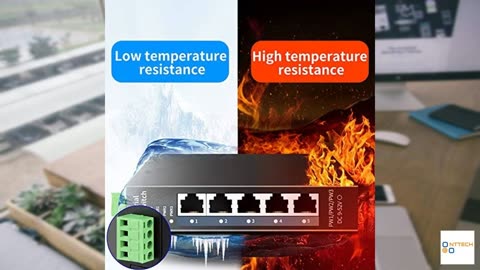 5-Port Hardened Industrial DIN-Rail Switch