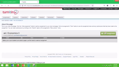 How to Get and Activate Turnitin free class ID and enrollment key