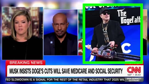 CNN's Van Jones Freaks Out Over Elon Musk Wielding Chainsaw