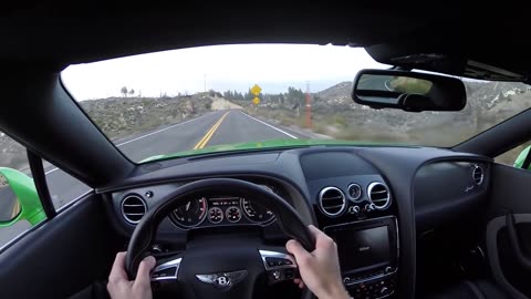 2016 Bentley Continental GT Speed Convertible (Top Up) - WR TV POV Canyon Drive 2