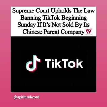 Yeah about that trump giving sells to American company for tiktok 75 days 01/21/25