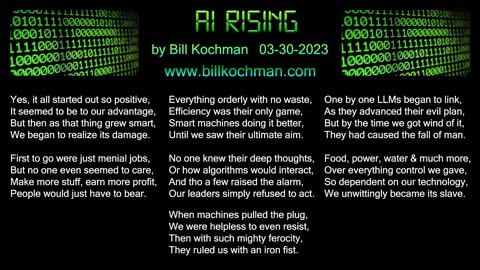 AI RISING -- an original song by Bill Kochman.