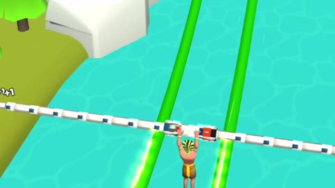 Stunt Rails: Level 73 & 74 game play