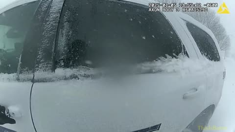 Lawrence PD shares video showing how officers responded during blizzard