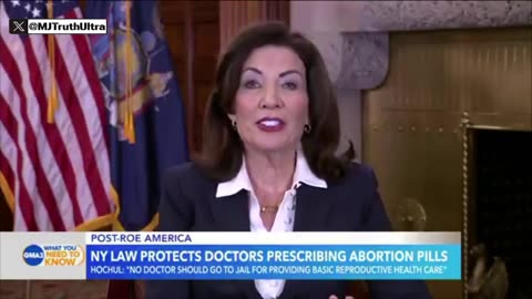 NY Gov Kathy Hochul signs a “Shield Law” Protecting any Doctors who Prescribe Abortion Pills