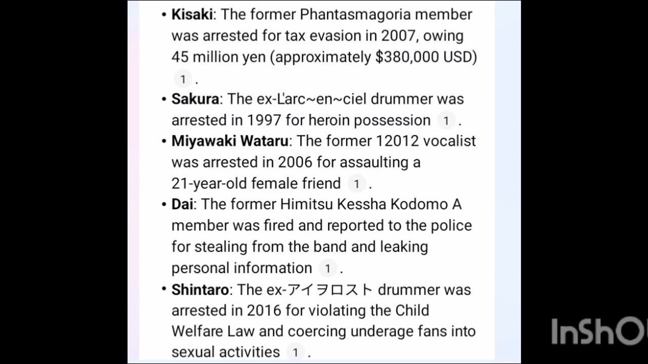 fuck visual kei, crimes done by visual kei artist/bands and affiliated