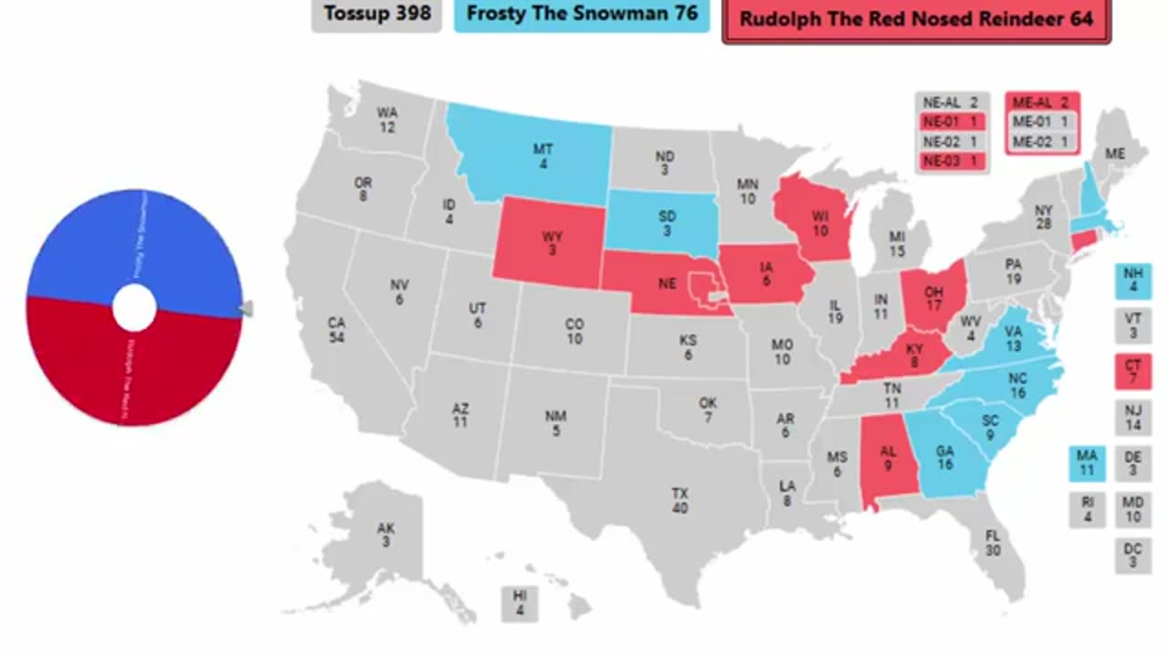 2024 Spinner Election - Frosty The Snowman vs Rudolph The Red Nosed Reindeer