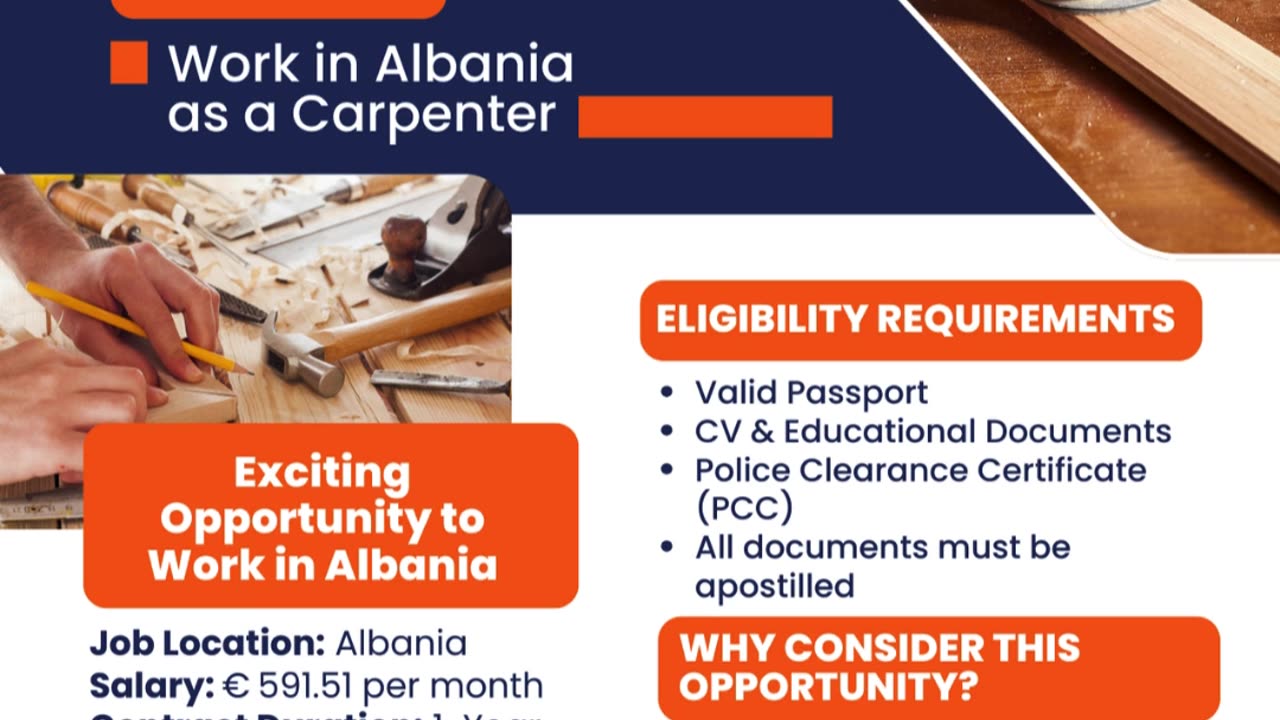 Build Your Future: Work as a Carpenter in Albania with Divine Associates Ltd & GlobalEdVantage
