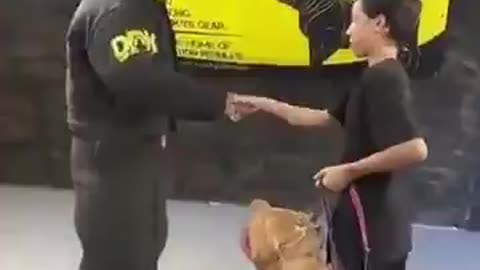 Dog Recognizes Danger Fast