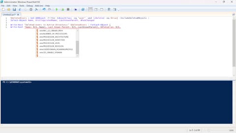 Retrieve Deleted Users from Active Directory Using PowerShell