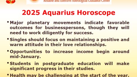 2025 Aquarius Yearly Horoscope