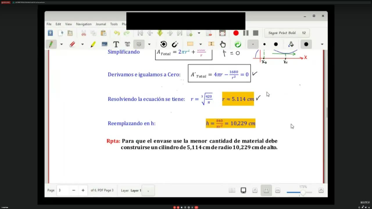 10A. Aplicación de derivadas. Optimización