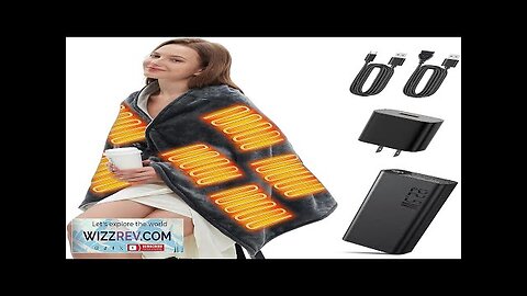 USB Heated BlanketCordless Electric BlanketPortable Heated Throw Blanket Include 20000mAH Review