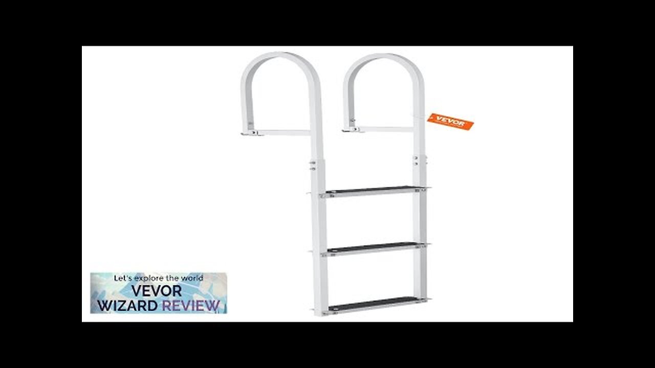 VEVOR Dock Ladder Removable 3 Steps 500 lbs Load Capacity Aluminum Alloy Review