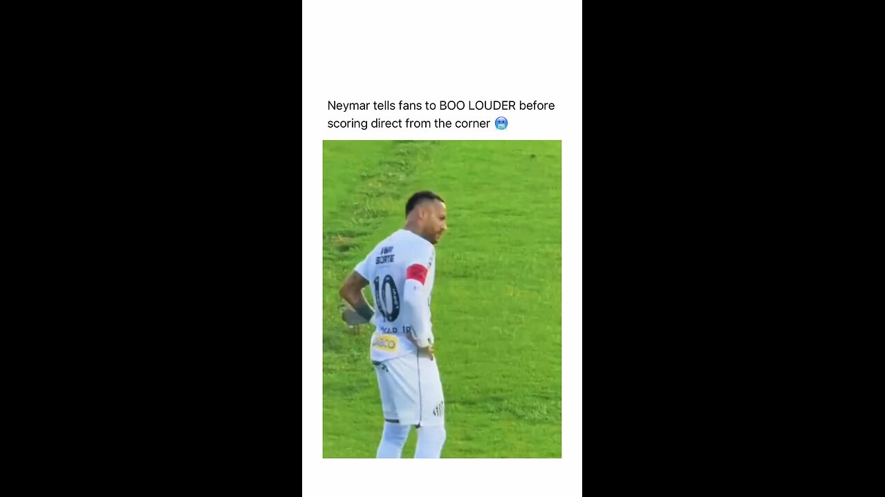 Neymar tells fans to BOO LOUDER before scoring direct from the corner 🥶