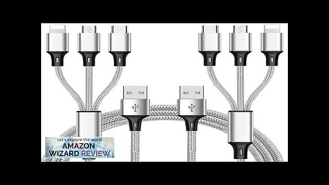 Multi Charging Cable (2Pack 5FT) Multi USB Charger Cable Aluminum Nylon 3 Review