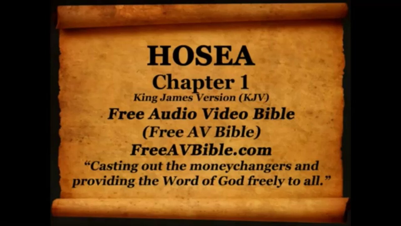 Hosea KJV read along audio bible with piano worship music in the background