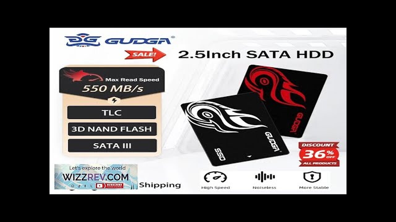 GUDGA 2.5 Inch SATA III SSD Solid State Drive Hard Disk Drive Review