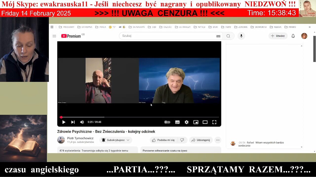 4991 - KOMUNIKAT OTWARTY a manipulacje - Piotr Tymochowicz i inni 👮♀️ - 14.02.2025 rok