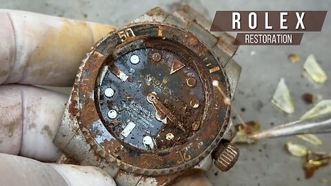 Restoring A Heavily Corroded Vintage Rolex Watch To Its Former Glory