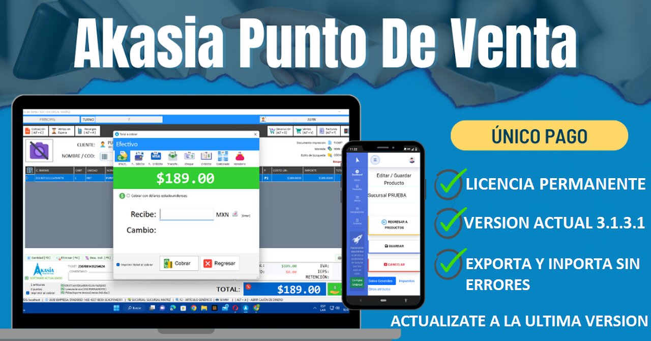 ✅ Presentación de Akasia Punto de Venta 3.1.3.1 Funcional 100%