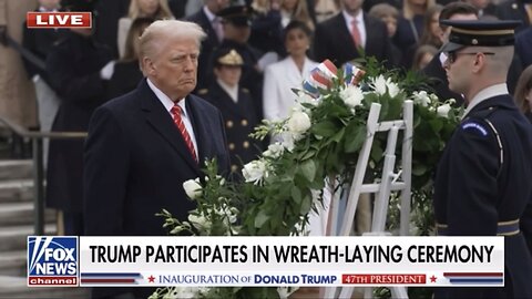 Trump and JD Vance participate in wreath-laying ceremony at Arlington National Cemetery