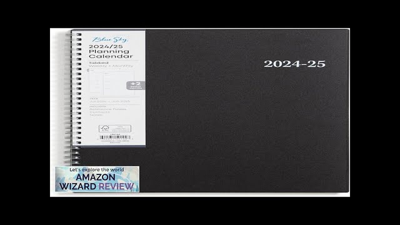 Blue Sky 2024-2025 Academic Year Weekly and Monthly Planner 8.5" x 11" Review