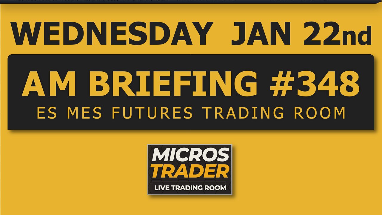 ES MES Futures Trading: Key Levels, Tips, Technical Analysis. Wednesday "AM Briefing"