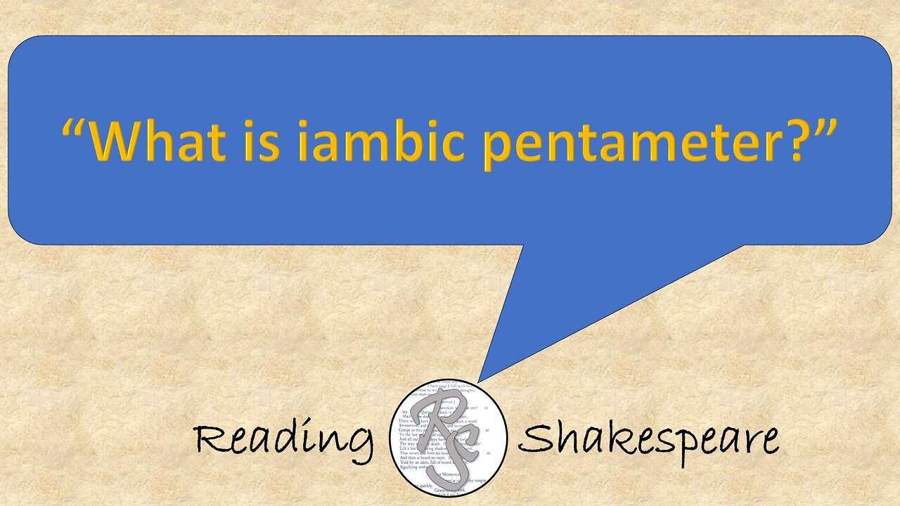 What is iambic pentameter?