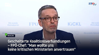 FPÖ-Chef: "Man wollte uns keine kritischen Ministerien anvertrauen"