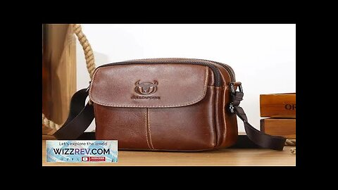 BULLCAPTAIN Genuine Leather Men's Crossbody Bags Bussiness Casual Shoulder Bag Fashion Bags Review