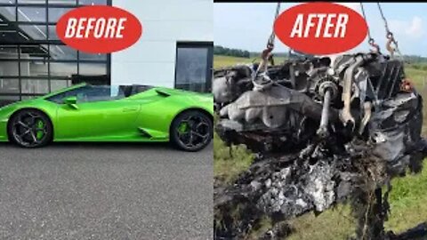 What Happens When a Lamborghini Crashes at 330 km/h?