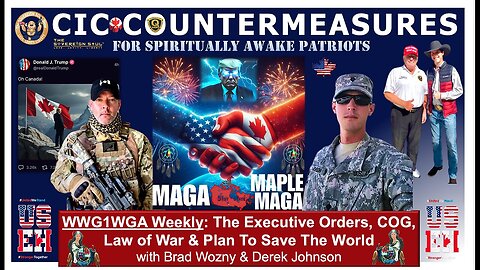 WWG1WGA CIC Trump Countermeasures, Q, Inauguration, Cabal DEWs & More with Derek Johnson, Brad Wozny