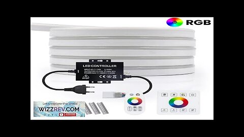 LED Neon Strip Light 220V 110V Dual Control Touch Remote 5050 RGB Review