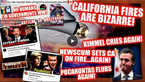 HEADLINES! KIMMEL CRIES AGAIN! NEWSCUM BURNS DOWN CA! WILL FERREL CANNIBAL CLUB!