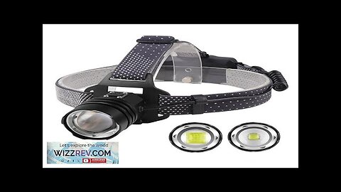 XHP160 Powerful Lantern USB Flashlight Headlight Rechargeable Head Torch Light #1 Review